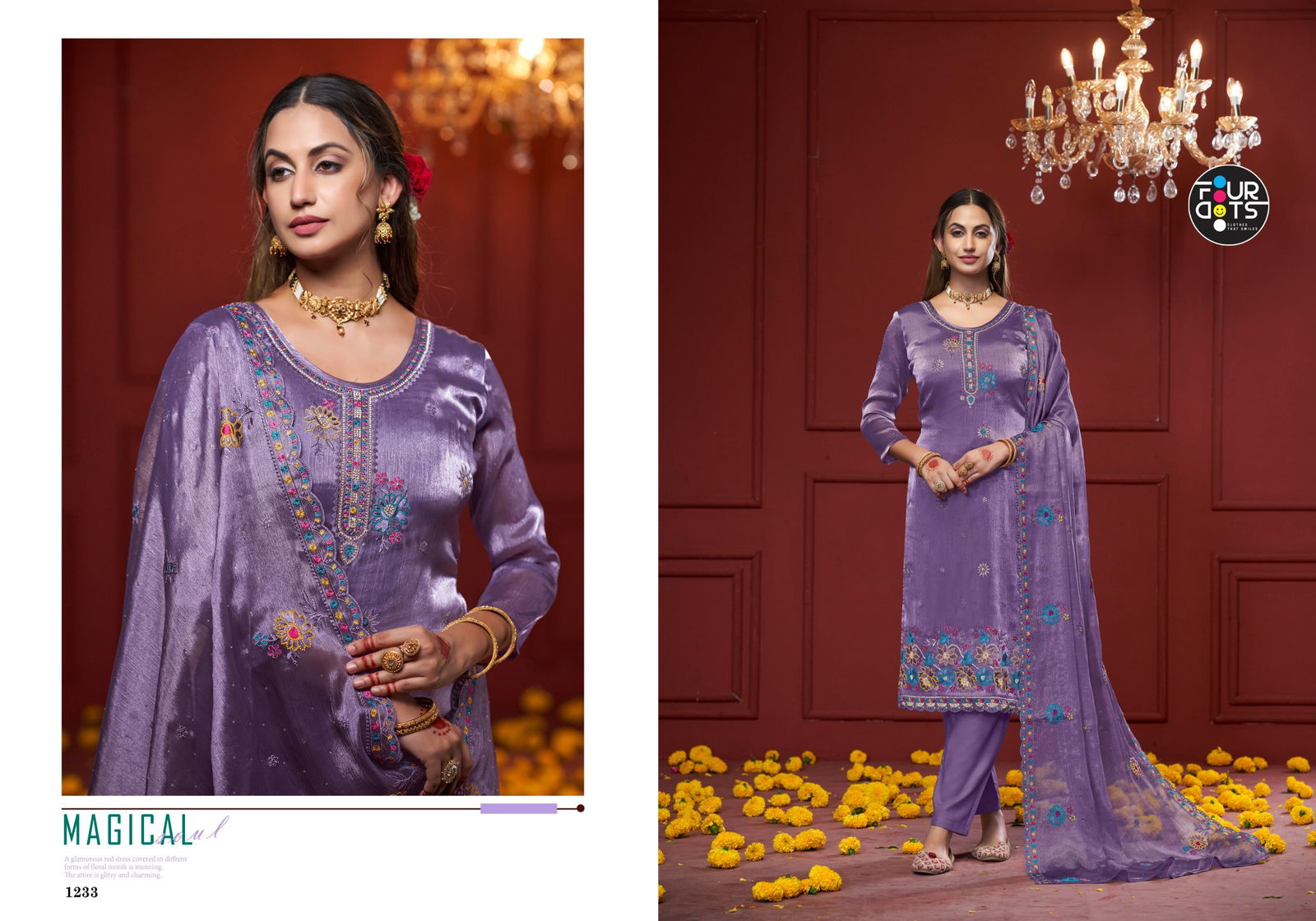 Avanti By Four Dots Designer Silk Salwar Kameez Wholesale Price In Surat